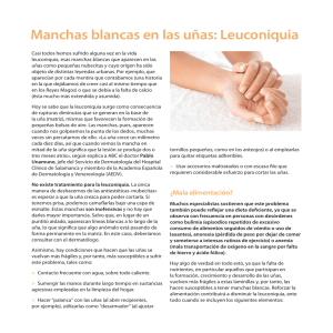 Manchas blancas en las uñas: Leuconiquia.pdf