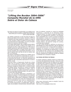 &#34;Lifting the Burden 2004-2006&#34; Campaña Mundial de la OMS