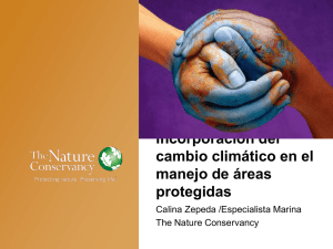 Incorporación del cambio climático en el manejo de áreas protegidas
