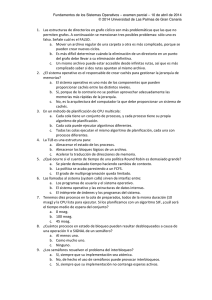 Fundamentos de los Sistemas Operativos – examen parcial – 10... © 2014 Universidad de Las Palmas de Gran Canaria
