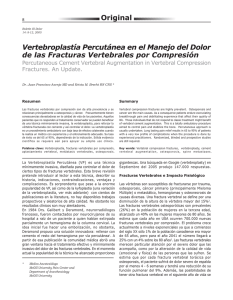 Vertebroplastía Percutánea en el Manejo del Dolor Fractures. An Update.
