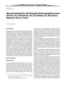 Neuromodulación del Ganglio Esfenopalatino para Reporte de un Caso
