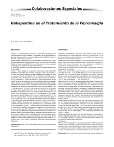 Gabapentina en el Tratamiento de la Fibromialgia Resumen Summary