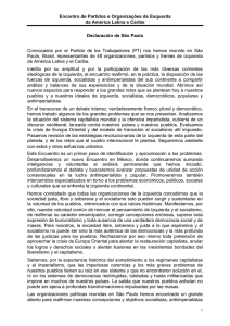Declaración Final - São Paulo - 1990
