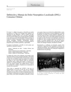 Noticias Definición y Manejo de Dolor Neuropático Localizado (DNL): Consenso Chileno