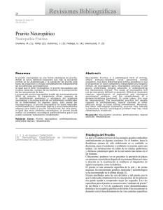 Revisiones Bibliográficas Prurito Neuropático Neuropathic Pruritus