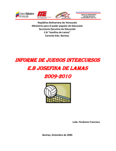 INFORME  DE INTERCURSOS 2009-2010