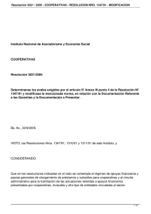   Instituto Nacional de Asociativismo y Economía Social  COOPERATIVAS