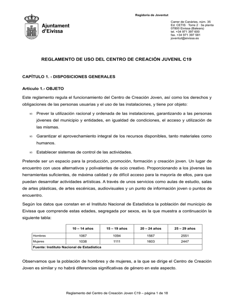 Reglamento De Uso C19