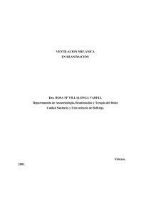 Ventilació mecànica en reanimació