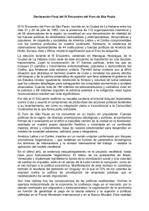 Declaración final - La Habana - 1993