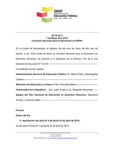 ACTA Nº 05 DDHH 7 05 2015