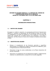 EE A LA GESTIÓN DEL ASESOR DE COMUNICACIÓN SOCIAL (21-08-2007)