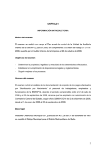EXAMEN ESPECIAL AL PAGO DE BONIFICACIÓN POR NACIMIENTO DE LA EMAAP-Q (19-11-2009)