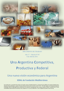 Una Argentina Competitiva, Productiva y Federal - Documento n° 1