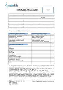 Formato Prueba de PCR