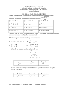 Números complejos Parte I-II