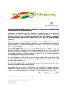 2014-12-10 NOTA DE PREMSA - Difusió entre els comerços de la línia 900 per dones en situació de violència masclista