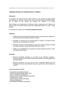 Comissió estable de Transició Escola Treball