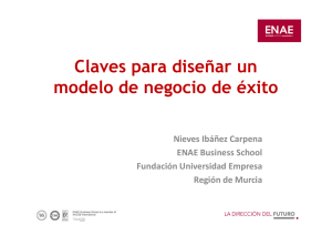 Claves para diseñar un modelo de negocio de éxito Nieves Ibáñez Carpena ENAE Business School