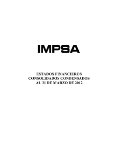 IMPSA - Financial Statements 1Q2012
