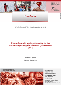 Una radiografía socio-económica de los 2015