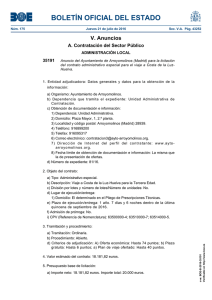 BOLETÍN OFICIAL DEL ESTADO V. Anuncios A. Contratación del Sector Público 35191