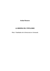 La miseria del populismo