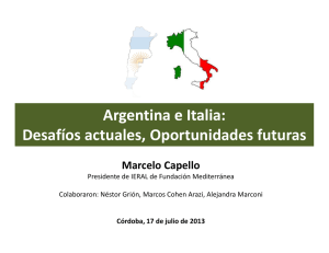 Argentina e Italia: Desafíos actuales, Oportunidades futuras