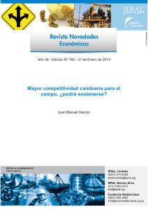 Mayor competitividad cambiaria para el campo