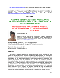 Rev.int.med.cienc.act.fís.deporte - vol. 11 -número 44 - diciembre 2011 - ISSN:...  Giralt López, B.M.  (2011).  Variante metodológica del programa...