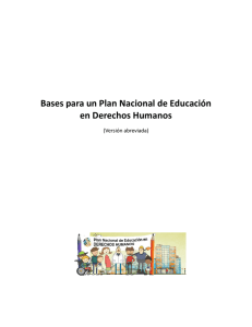 Bases para un Plan Nacional de Educación en Derechos Humanos (Versión abreviada)