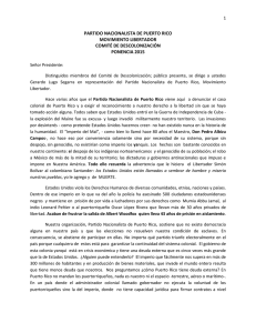 PARTIDO NACIONALISTA DE PUERTO RICO MOVIMIENTO LIBERTADOR COMITÉ DE DESCOLONIZACIÓN