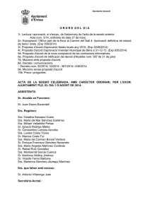 Acta del Ple ordinari de 1 d'agost de 2014