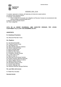 Acta del Ple ordinari de 19 de desembre de 2013