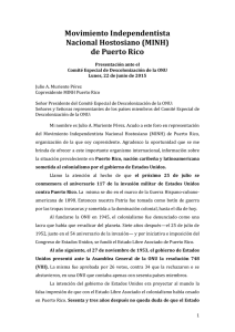 Movimiento Independentista Nacional Hostosiano (MINH) de Puerto Rico