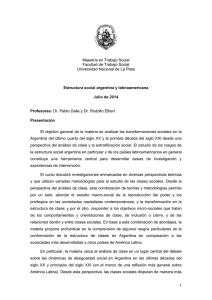 Programa Maestría-Estructura Social Argentina y Latinoamericana 2015