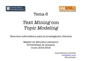 Text Mining Topic Modeling con Tema 6