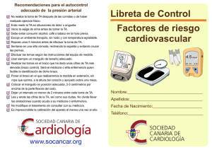 Libreta de control Factores de Riesgo Cardiovascular (Sociedad Canaria de Cardiología)