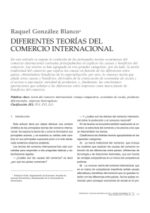 Diferentes Teorias del Comercio Internacional