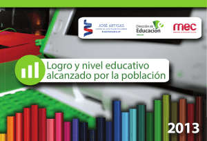 2013 Logro y nivel educativo alcanzado por la población 103