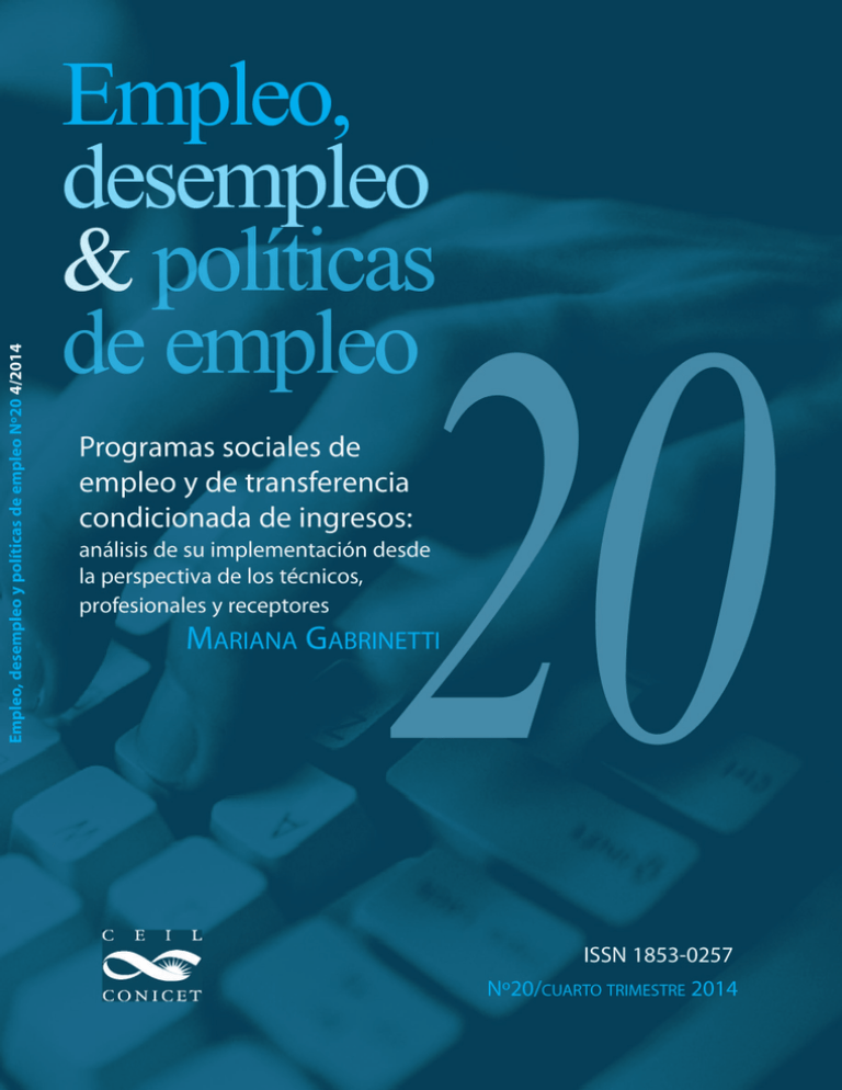Gabrinetti Mariana 2014 Programas Sociales De Empleo Y De 