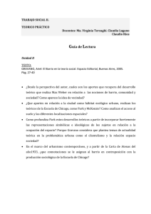 GRAVANO, Ariel: El Barrio en la teor a social. Espacio Editorial, Buenos Aires, 2005. P g. 27-40.
