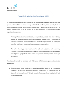 Propuesta de la UTEC para presentar ante el Parlamento