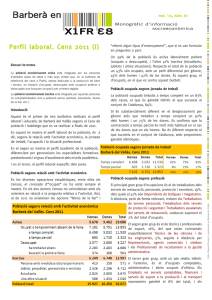 Perfil laboral. Cens 2011 (I) (Mar. 2015 – Núm. 67)