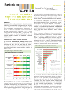 Situació i necessitats financeres dels autònoms i microempreses. 2009 (Jun. 2010 – Núm. 48)