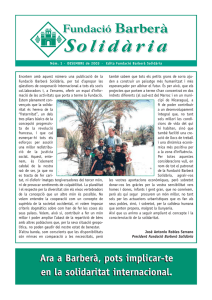 Revista Fundació Barberà Solidària núm. 1