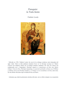 Panaguía: la Toda-Santa (Vladimir Lossky) PDF 232 KB