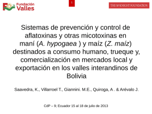 Sistemas de prevención y control de aflatoxinas y otras micotoxinas en