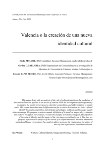 Valencia o la creación de una nueva identidad cultural